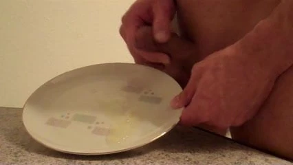 sperma-teller, cum plate