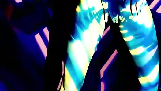 Naked disco girl