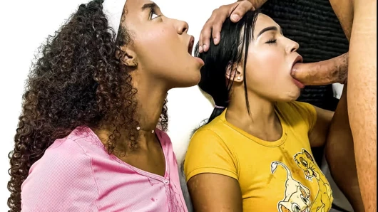 Bu latin gençler sıradan bir geceyi ıslak çifte oral sekse çevirdi
