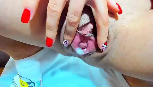 Seksten sonra ıslak amcık esneme ve oyun!