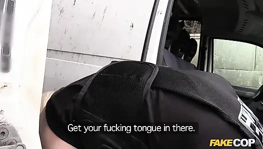 Fake Cop - Busty Blonde Fucked in Junk Yard