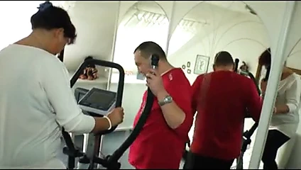 nine fucked sırasında egzersiz