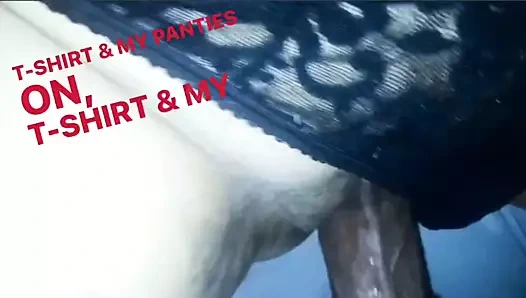 Dacaptainandmimosa içinde tee shirt &amp; külot sikme pov