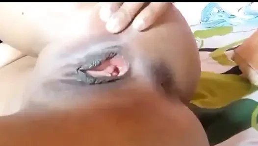 My girlfriend is all hot and caresses her