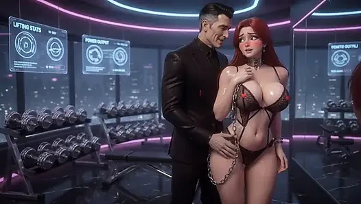 18+ Stepdad Trains Slave Stepdaughter Gym Tits Ass 3D