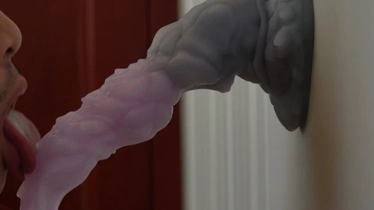 L büyüklüğünde Nothosaur ejderha dildomla eğitim (10.6 inç)