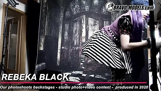 386-sahne arkası fotoğraf çekimi Rebeka Black - yetişkin