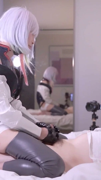 Seksi Cyberpunk Lucy Cosplayer, Asyalı Hentai Femboy Trans Crossdresser cosplay shemale 5 | Bölüm 1