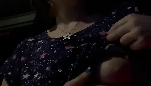 Tit flashing train striptease as I get ready for bed whilst on a 65 hour journey from L.A. to Chicago