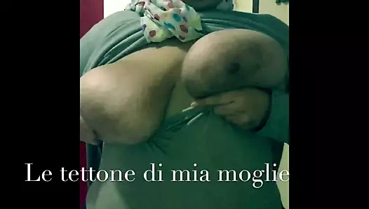 Mia moglie agita le tettone