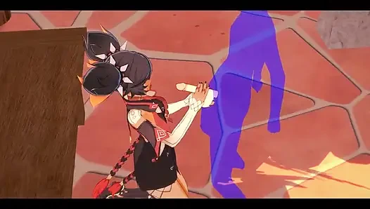Genshin impact hentai - xinyan elle muamele ve sakso - Japon Asyalı manga anime film oyunu porno