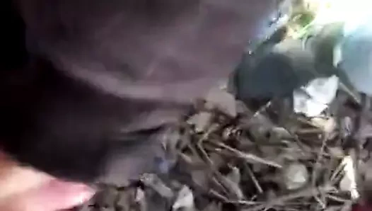 Parkta onun horoz üfleme