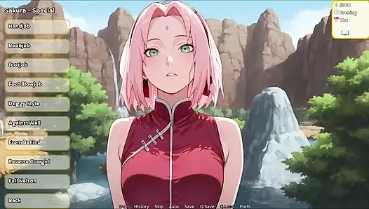 Hentai hustle - naruto'dan sakura haruno'nun pembe amını sikiyor