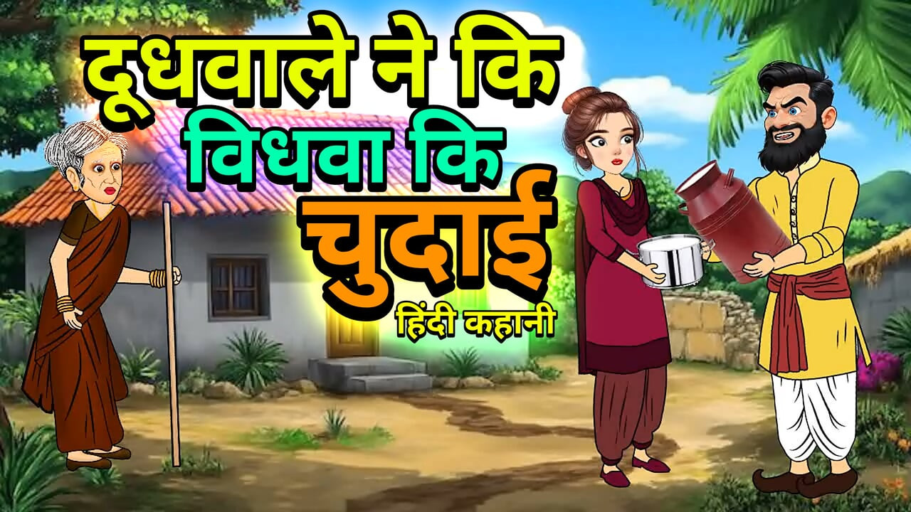 The milkman the widowed woman, sucked the big