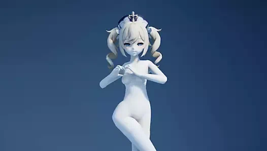 Genshin. barbara. sevimli dans küçük memeli genç kız