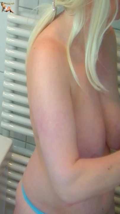 Dutch Horny MILF shows her 36 DDD tits