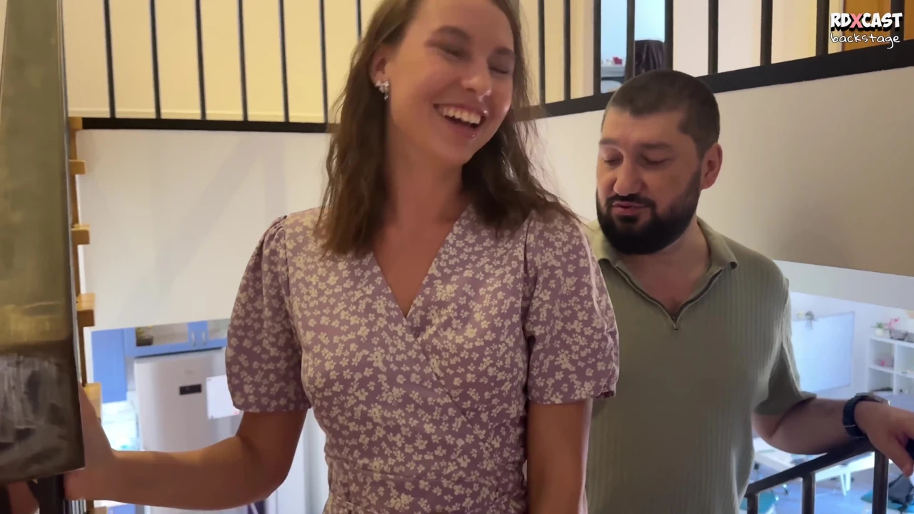 Backstage! Wait Outside While We Fuck Your Girlfriend! Cuckold Gets Kicked Out so Tough Men Can DP His Slut!
