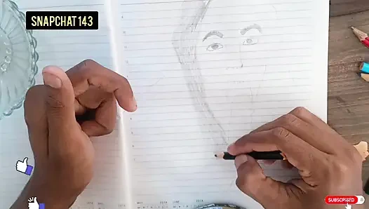 Vanjsku bengalsku Bhabhi otpozadi promatra muškarac prljavih očiju