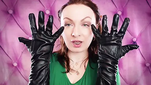 Asmr: Çok eski vegan deri eldivenlerim (arya grander) sfw fetiş videosu