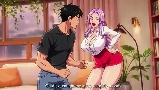 Azgın üvey anne evde kimse yokken üvey oğlu tarafından yakalanıyor