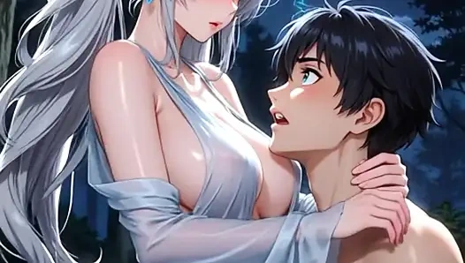 Ateşli üvey kız kardeş romantik dans ediyor.