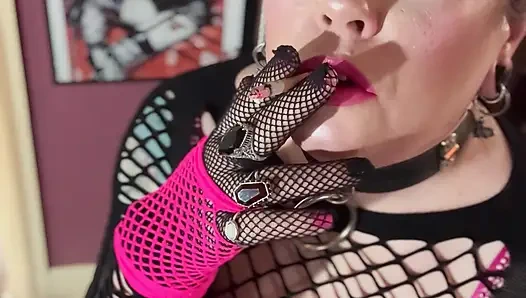 A Stunner In Pink, Tina Snua Smokes A Cork Cigarette With OMI, OME, Snap Inhales & Drifting Smoke