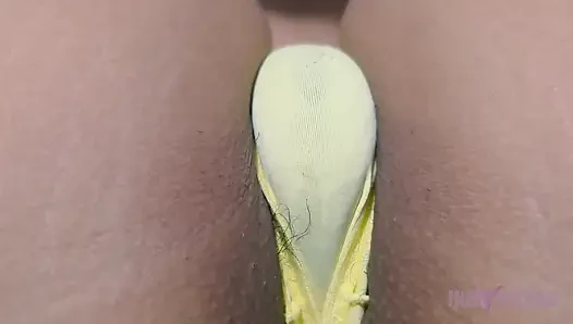I got a massage on my pussy from my stepbrother