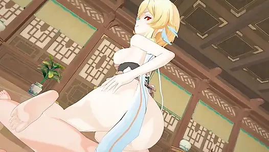 Genshin impact - lumine sex - 3 boyutlu hentai animasyon