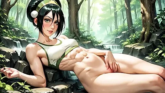 Sokka, avatar yokken Toph Beifong tarafından ormanda sevişiyor