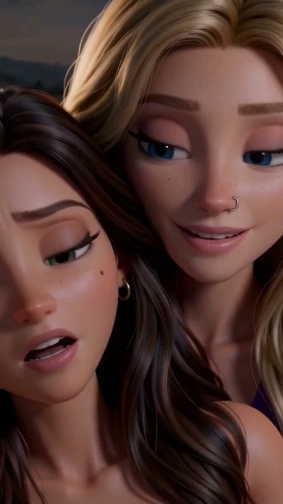 Nora Comforts Elara - 3D Animasyonlu Lezbiyen Romantizm | Klip 2