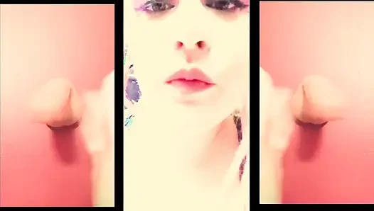 Kız arkadaşın seni pornoya bakarken yakaladı, bu yüzden sana tükürüyor ve sikini tokatlıyor konuşmadan