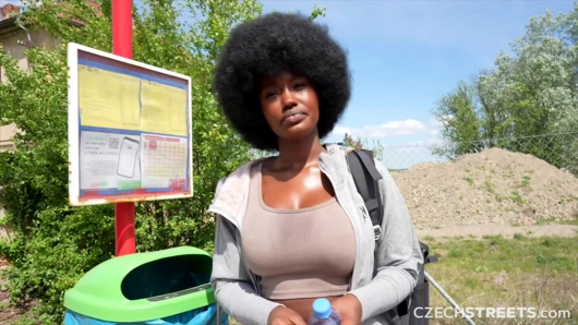 Çek sokakları 152: sevimli büyük memeli zenci kızla şenlik