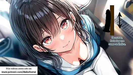 İspanyol hentai 31 talimatı - yaramaz japon trende sana mastürbasyon yapıyor.