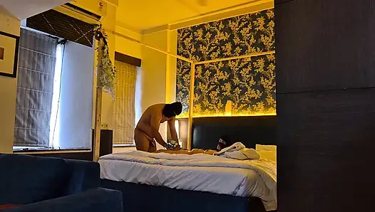 Koca dolu evli kadın Wish, Hintçe ilk üçlü seks denememiz