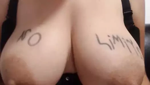 Büyük yuvarlak sütlü memeler