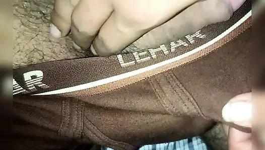 Fucked girlfriend sitting in bed