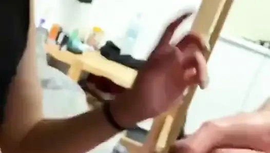 Francesca Palma 2 büyük yarakla eğleniyor