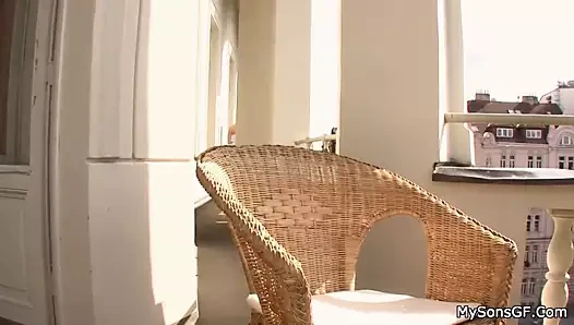 seksi sarışın hoşlanır eski büyük horoz