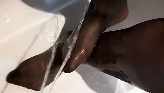 çiş üzerinde bbw eş çorap