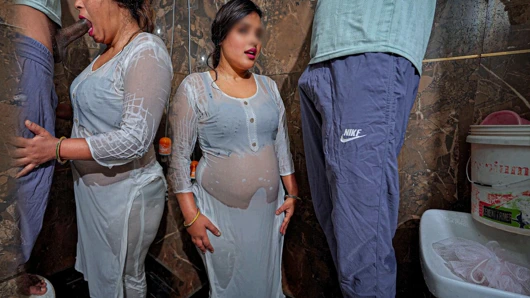 Jija sali banyo sikişi- Hintli baldız duş alırken jija jija tarafından baştan çıkarılıyor ve sikiliyor.