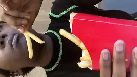 Public McDonald's Mukbang