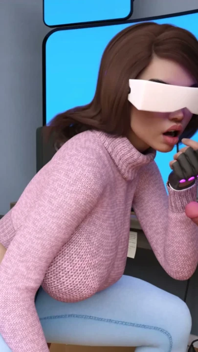 Seks robotu 10 Emily VR gözlüğü takılıyken bana sakso çekti | Klip 1