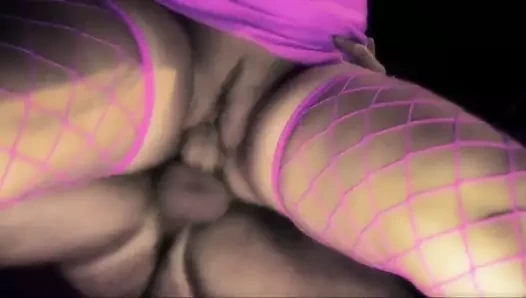 İki şanslı Çıtçıt bir fahişenin mükemmel göğüslerine yüklerini patlatmak için alır