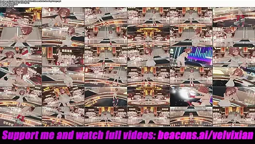 Sevimli vtuver amcığını gösteren Çinli müzikle dans ediyor (3 boyutlu hentai)