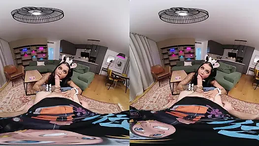 Süt var mı? Yasmina Khan büyük yarağımı sağmak istiyor