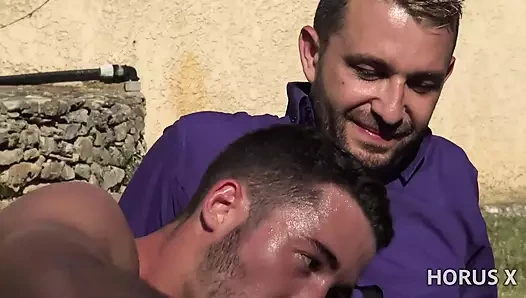 Fransız orta yaşlı seksi kadın marie lumacarie kocasını bir Fransız adamla aldatıyor