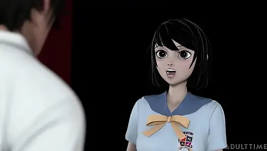 Hentai seks koleji 2. yarıyıl bölüm 1 - hentai tatlı kız ilk gününde dölleniyor