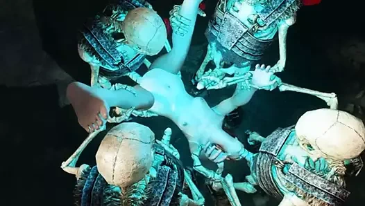 Ellie ve eski iskelet grup seks oyunu