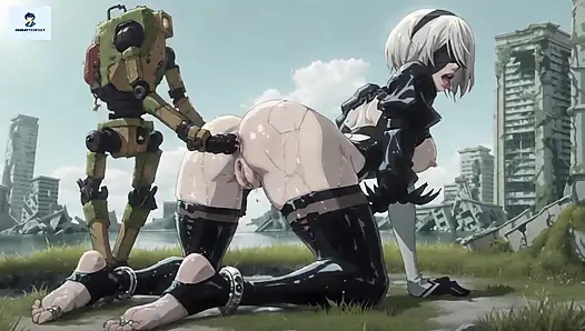 2b nier automata anime hentai anal mecha seks çorapları