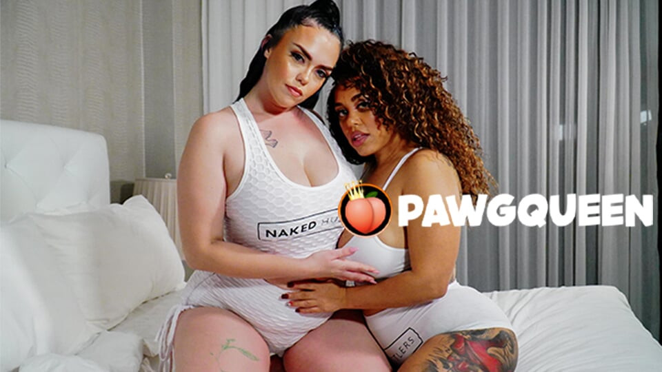 Pawgqueen ırklararası lezbiyenler twerk yapıyor ve takma yarakla sikişiyor
